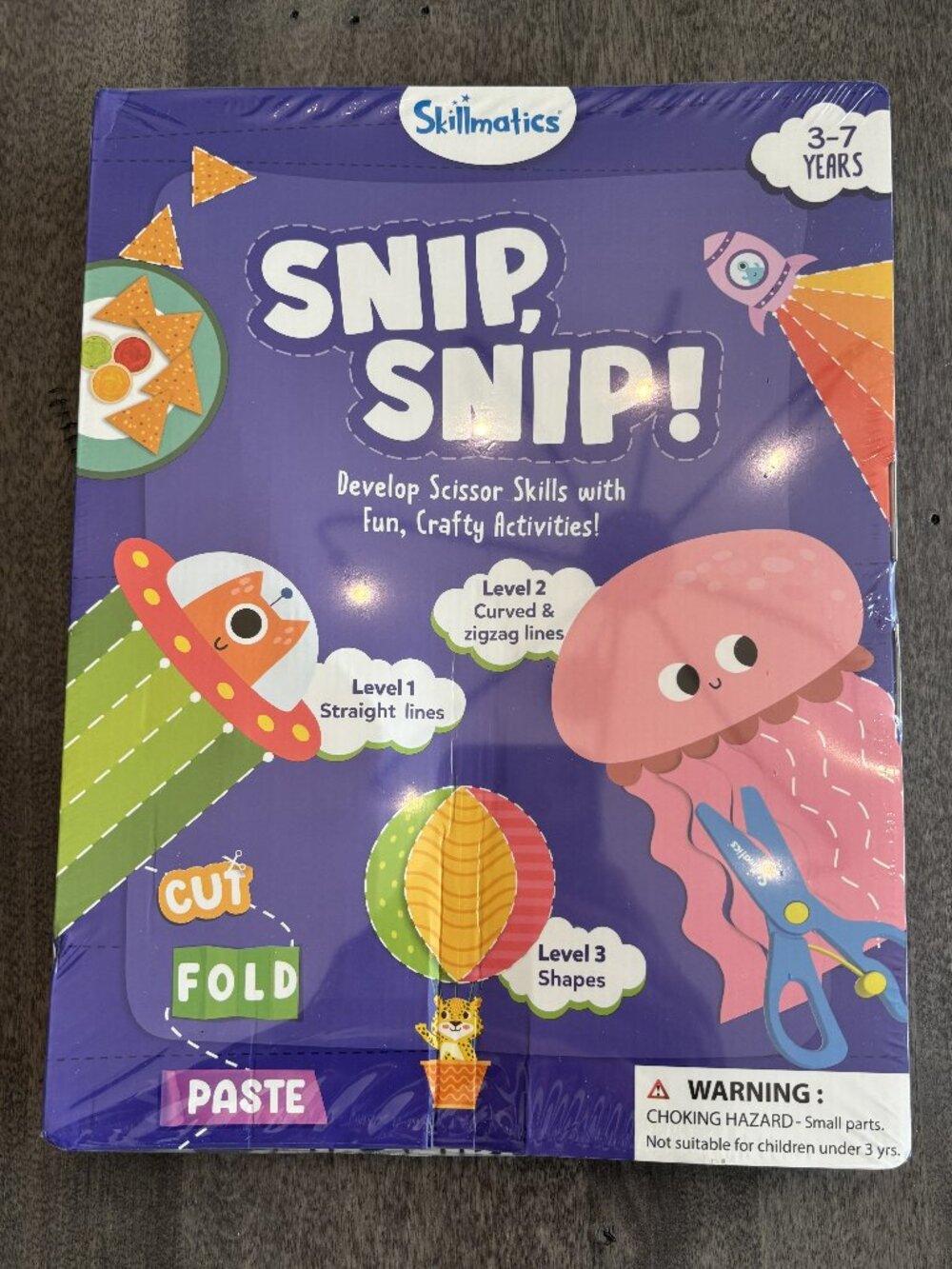 Snip Snap Scissor Skills Activity Set (3-7yr old's) NEW